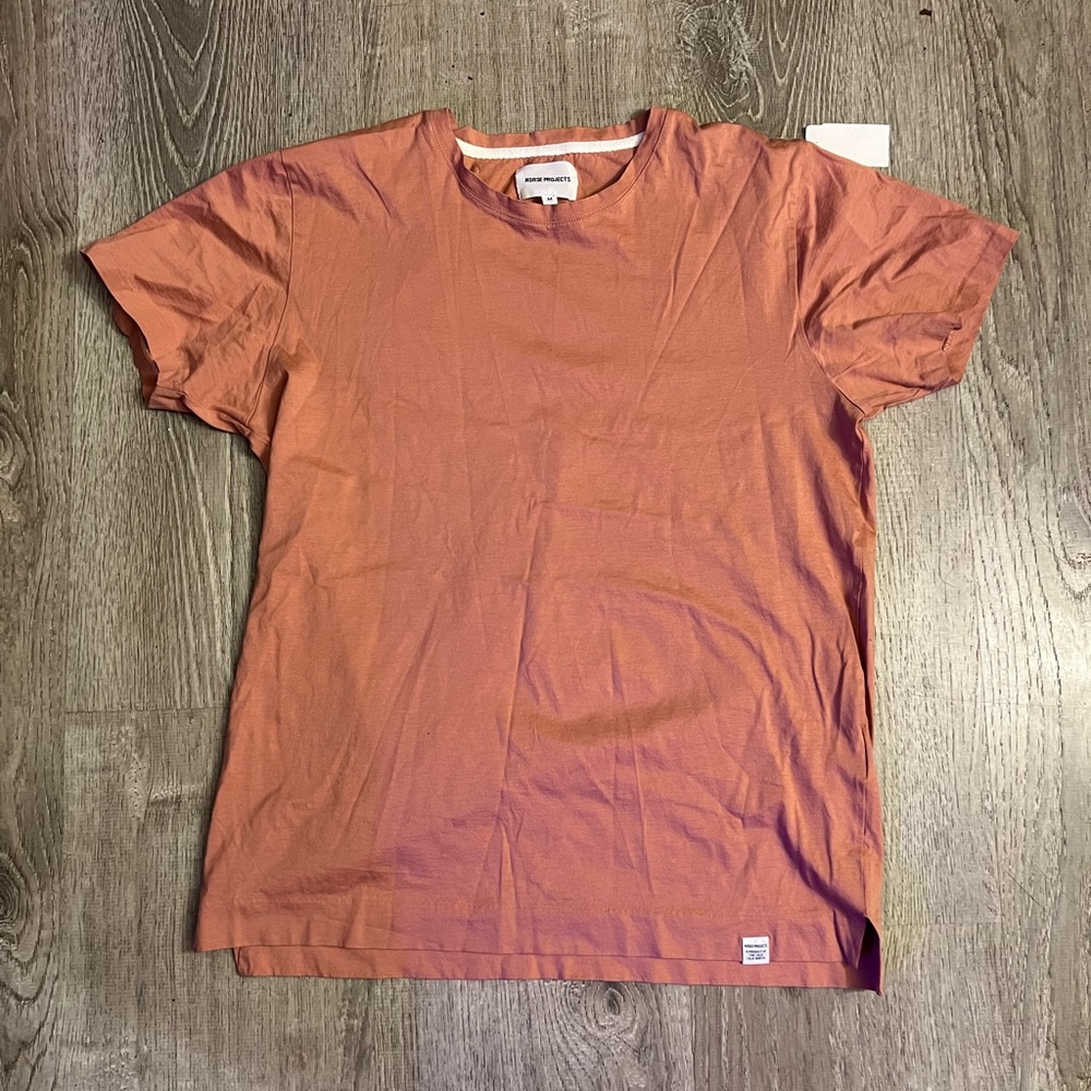 Norse Projects Esben Blind Stitch Tee - Coral Pink
